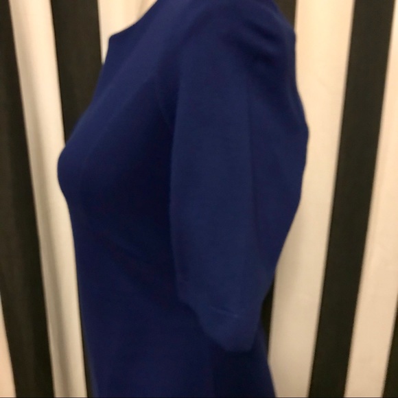 French Connection Blue Fit And Flare Dress EUC 6 - Picture 3 of 7